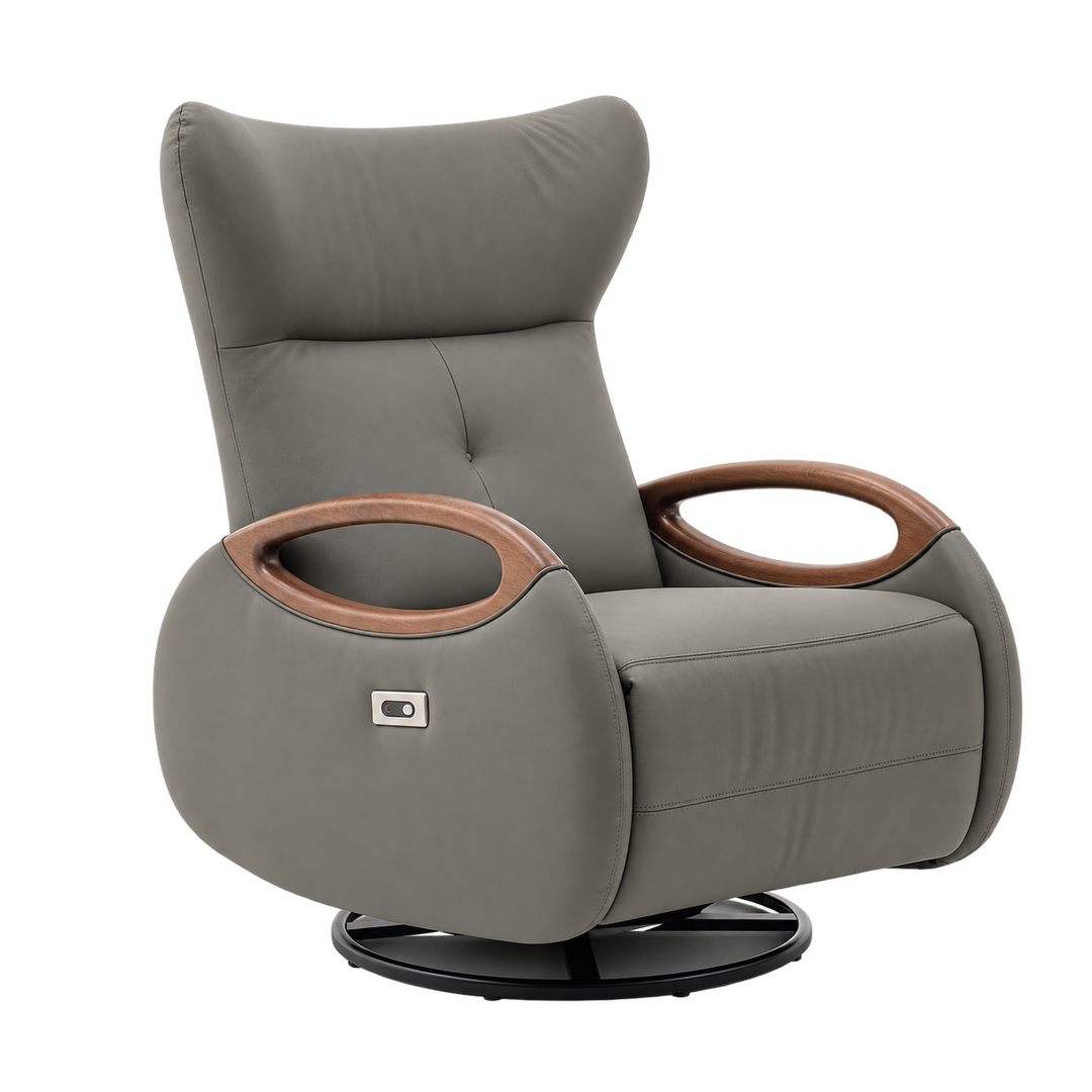 HF2291 Olive Grey power recliner transparent product image