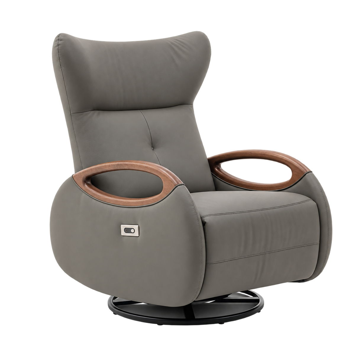 HF2291 Olive Grey power recliner transparent product image