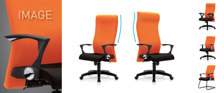 IMAGE I Ergonomic Swiveling Chair - Lian Star