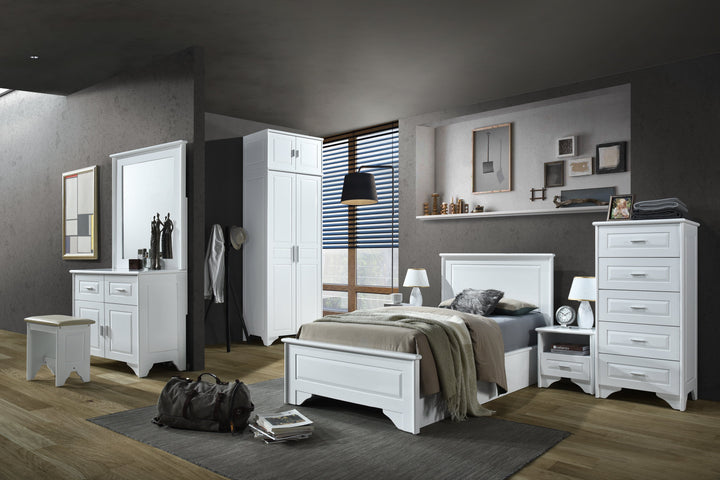 MIYA 81 2 Door Wardrobe - Lian Star
