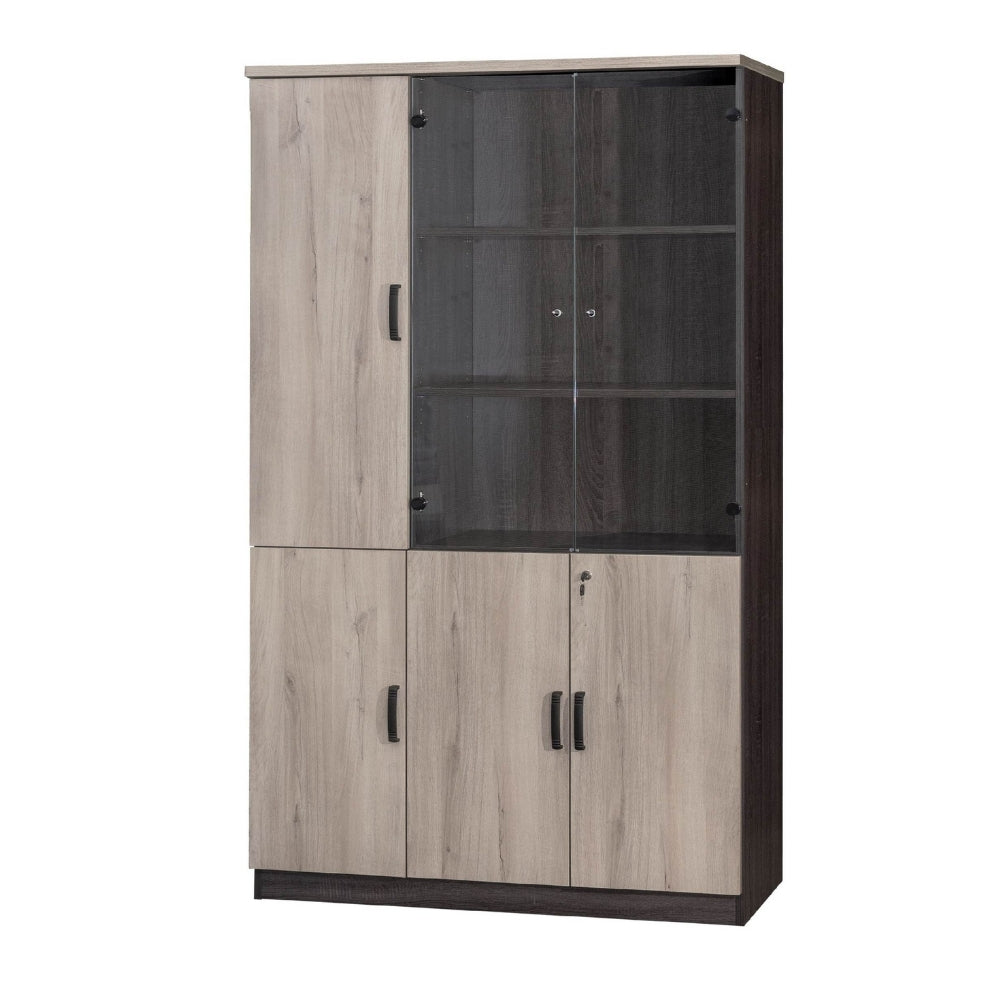 MP Full Height Cabinet with Wooden & Glass Door - Lian Star Sarawak