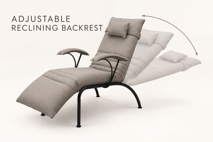 Mornington adjustable reclining backrest feature