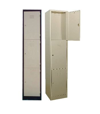 3 Compartment Steel Locker