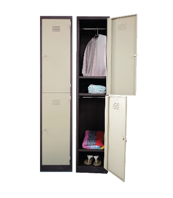 2 Compartment Steel Locker