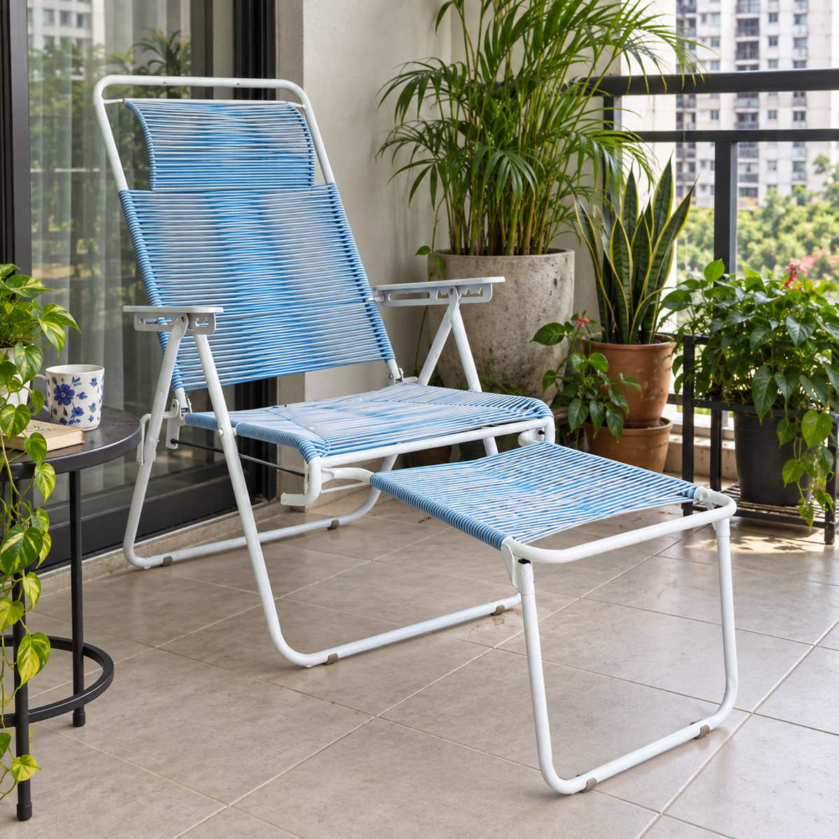 SLB-704SD Blue leisure chair in Malaysian balcony