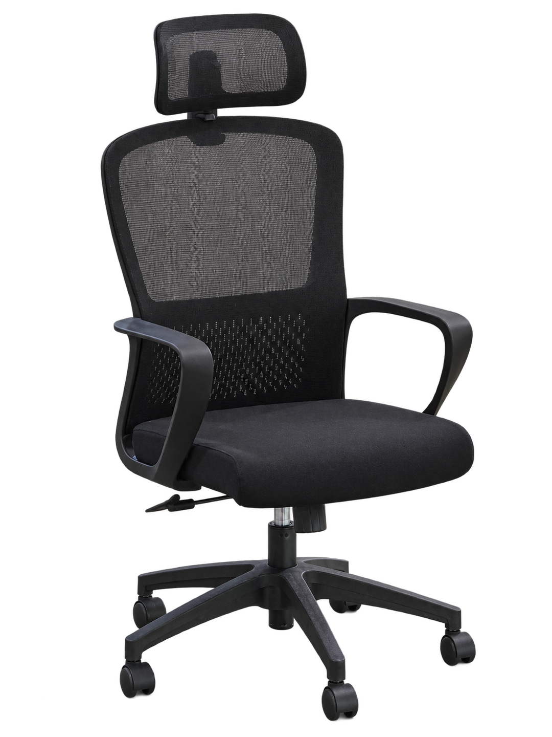 Utopia High Back black mesh office chair with headrest