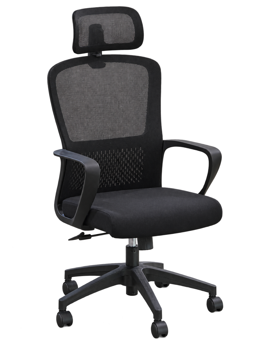 Utopia High Back black mesh office chair with headrest