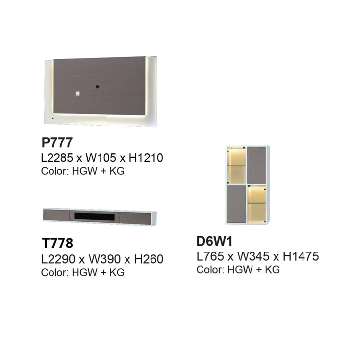 NIMBO Premium Wall TV Cabinet with LED