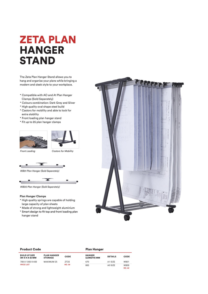 ZETA Plan Hanger Stand
