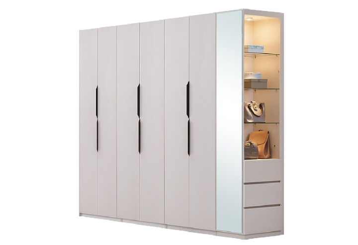 B-Series Wardrobe with Side Display Cabinet - Lian Star Sarawak