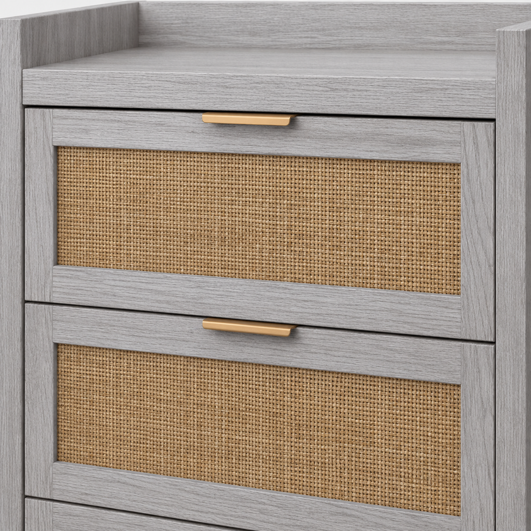 Arden Grey 4-Drawer Chest drawer detail