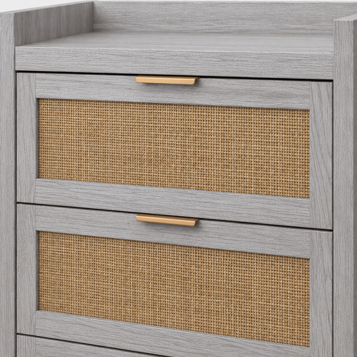 Arden Grey 4-Drawer Chest drawer detail