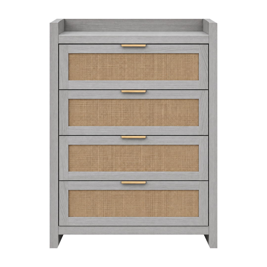 Arden Grey 4-Drawer Chest front hero