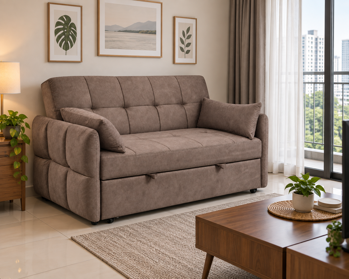 Arlen sofa bed Malaysian lifestyle