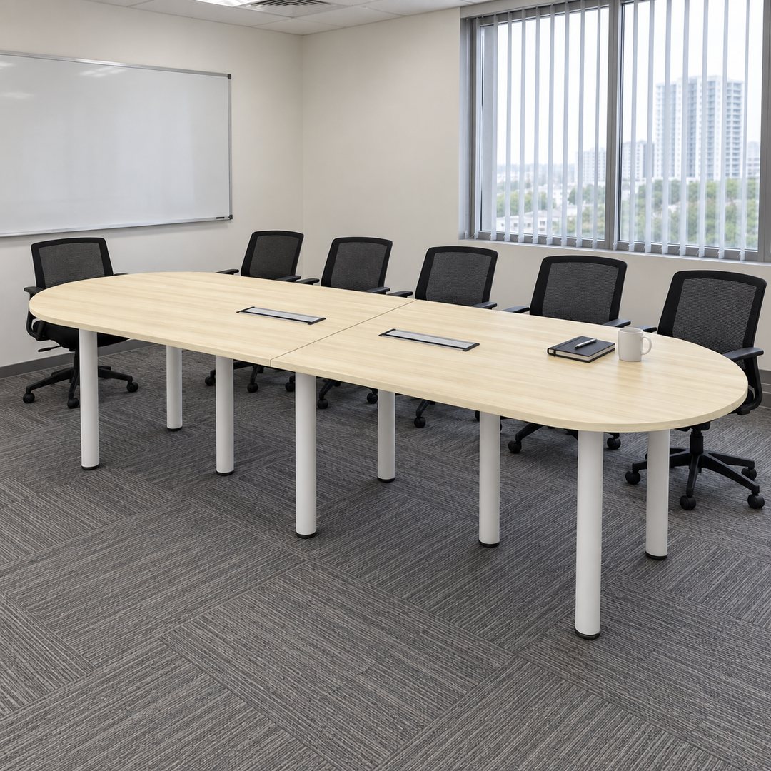 b large oval 3600 — exact table configuration in a Malaysian office; chairs are styling references