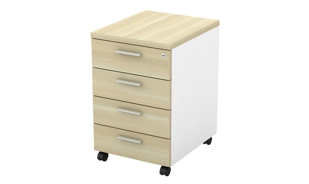 B-Series mobile 4-drawer office pedestal