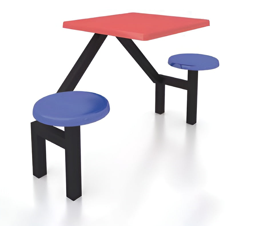 Fiberglass Top Canteen Table with Built-in Chair - Lian Star