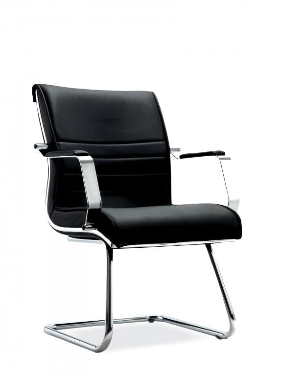 Maximo CL 7 visitor chair with chrome cantilever base