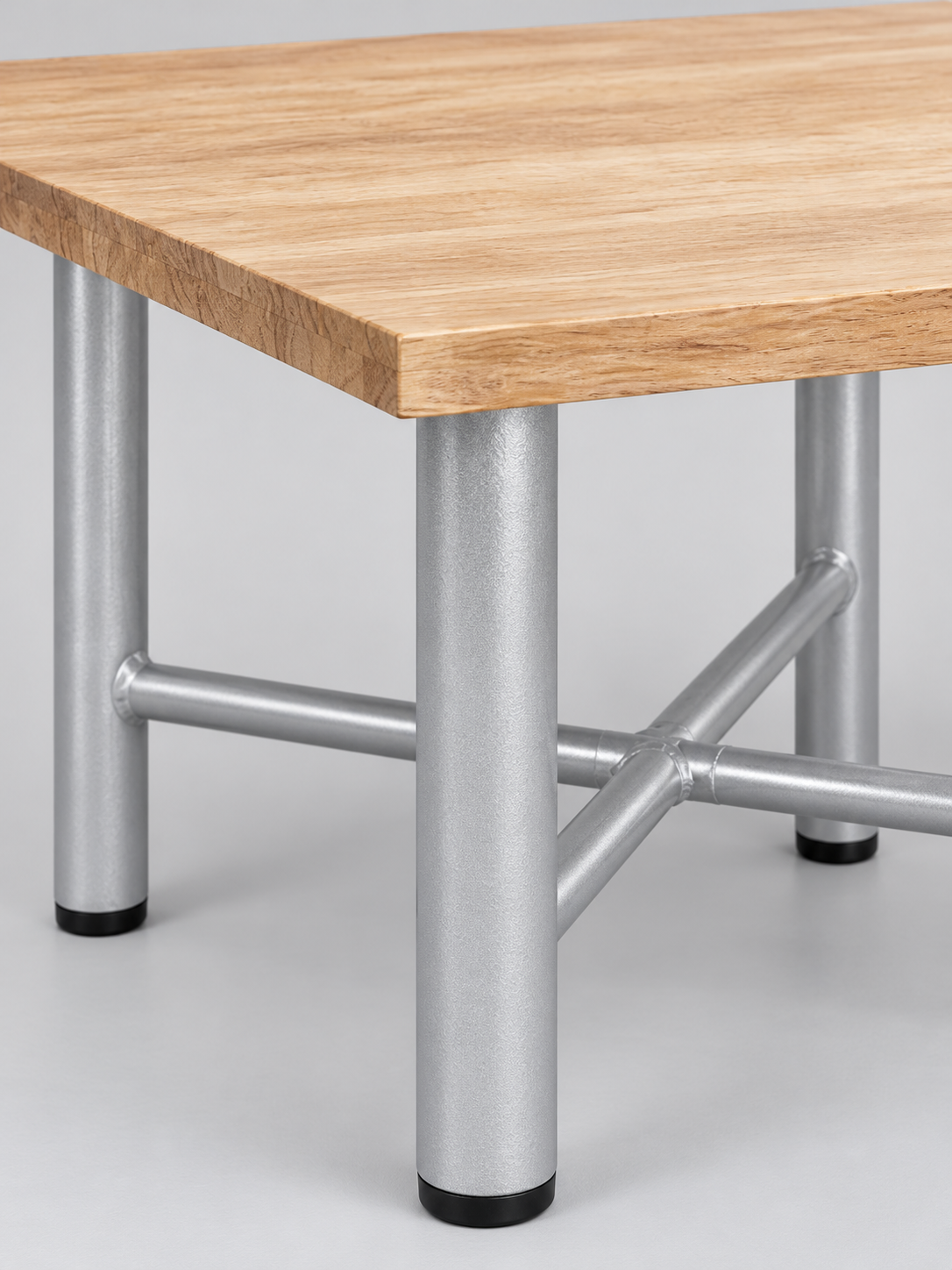 Care Square Rubberwood Coffee Table for Hospital Lounges — detail