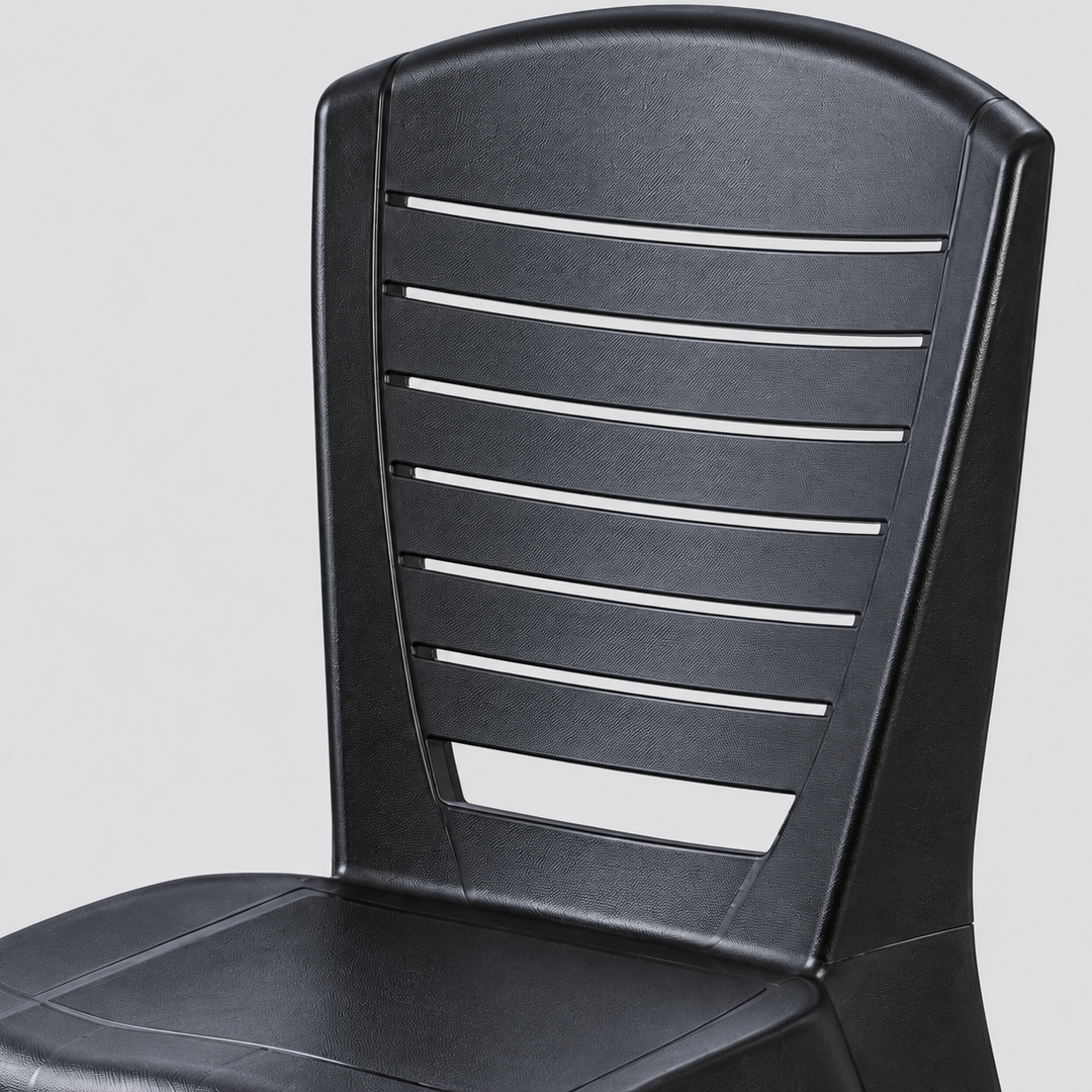 Century horizontal backrest openings and plastic texture
