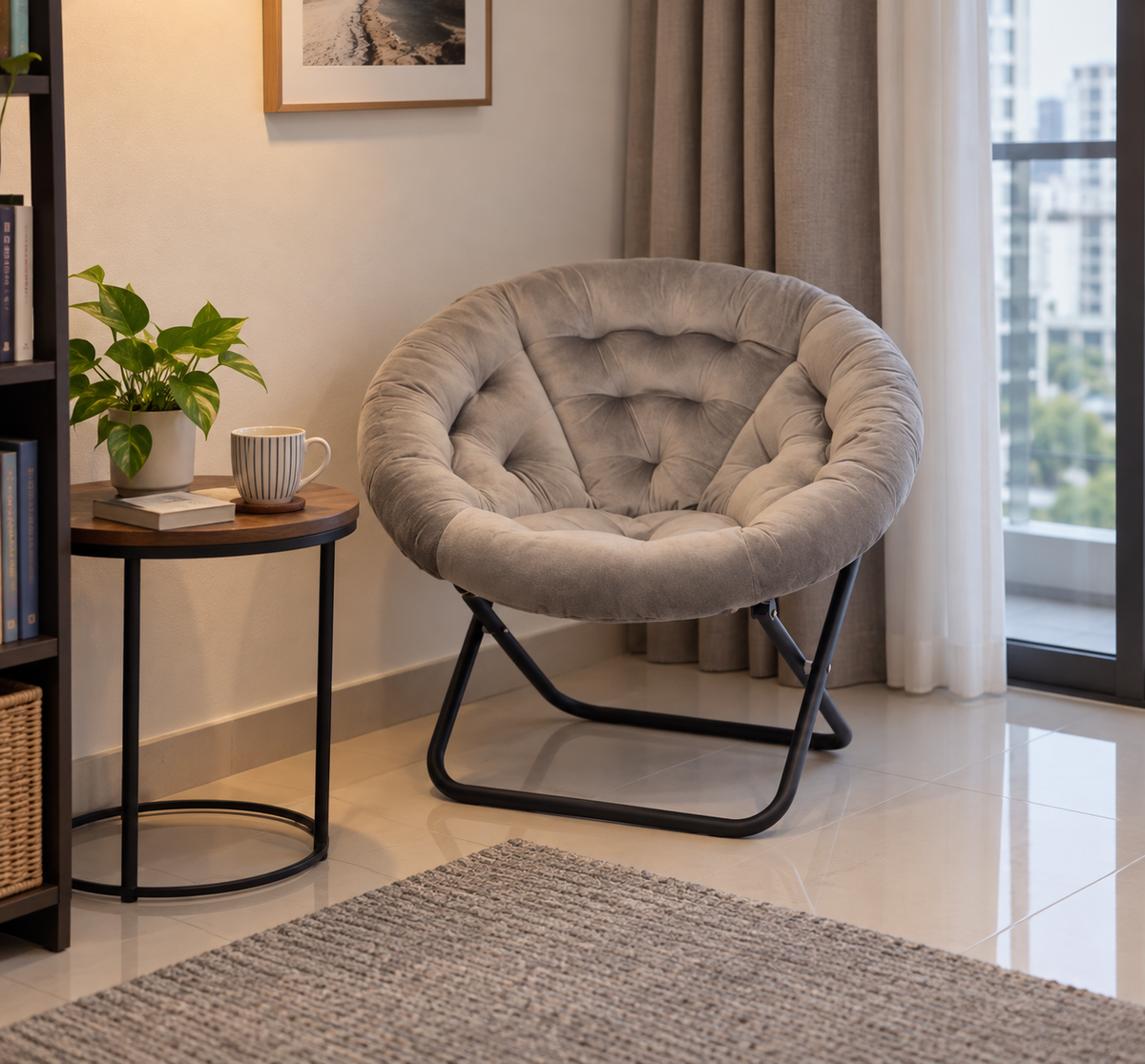 Cosi Flower Relax Chair in a Malaysian reading corner