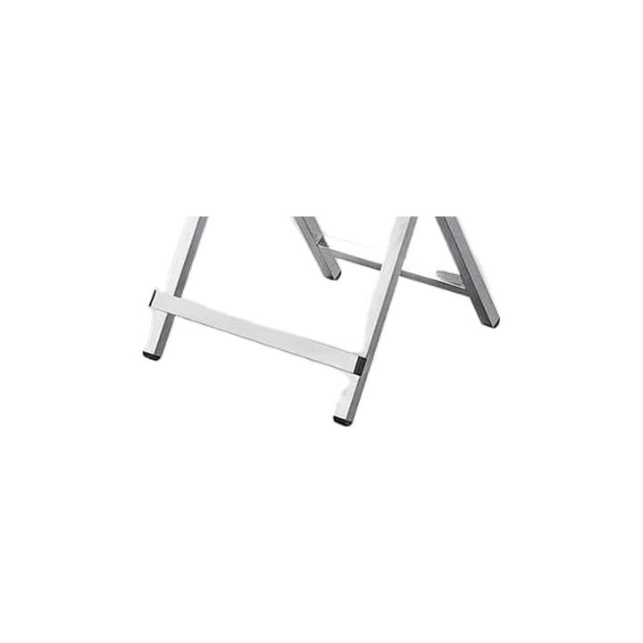 Square Silver Folding Restaurant Table – base detail