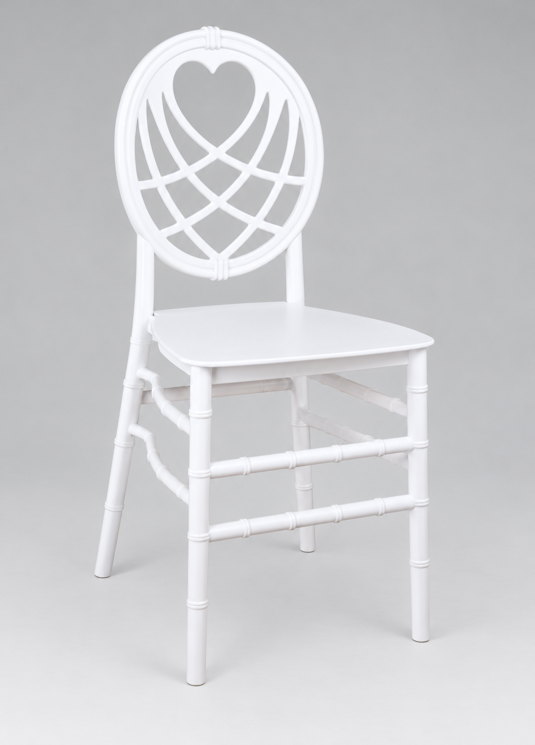 White Chiavari Event Chair – Oval Lattice Back – back-detail
