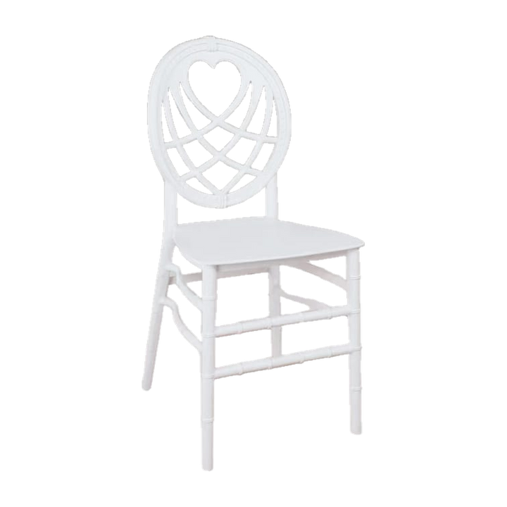 White Chiavari Event Chair – Oval Lattice Back – transparent product image