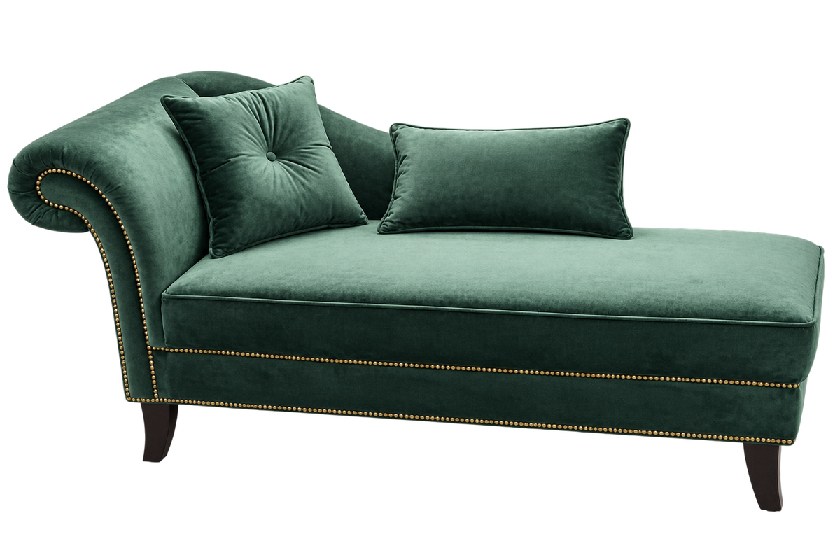 Emerald velvet Chesterfield convertible sofa bed