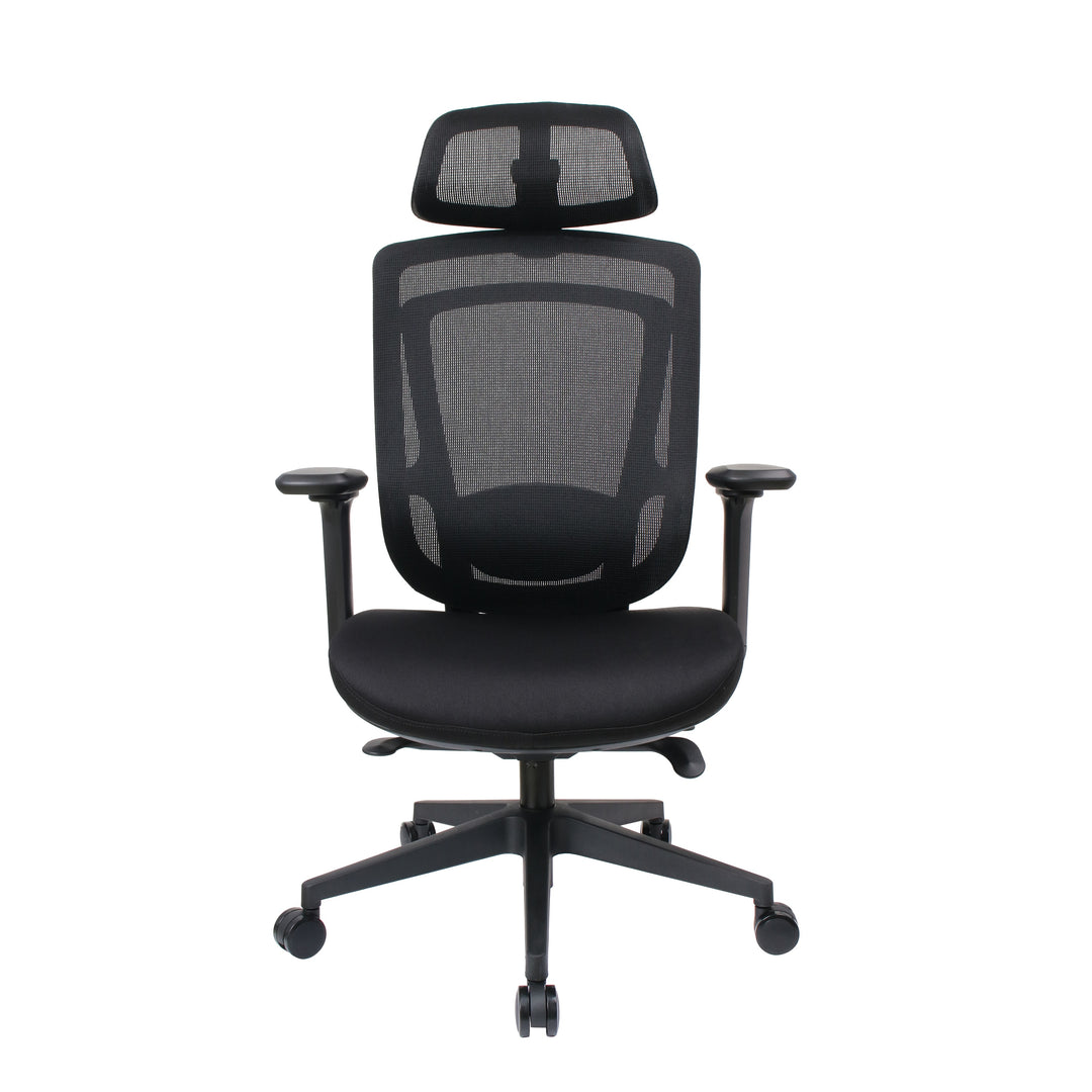 Ergoflex elite Black chair — original front view