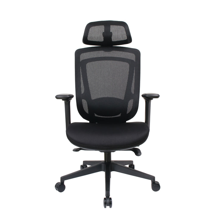 Ergoflex elite Black chair — original front view