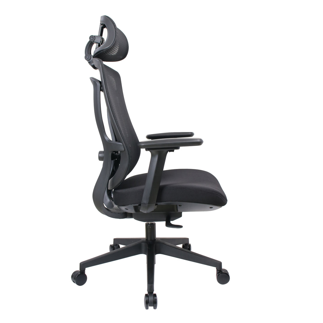 Ergoflex elite Black chair — original side view