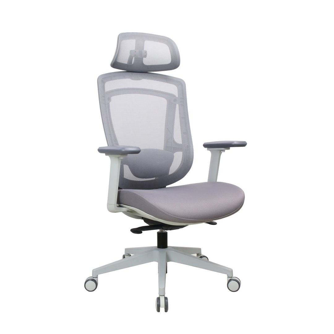 Ergoflex elite Grey chair — original three-quarter view