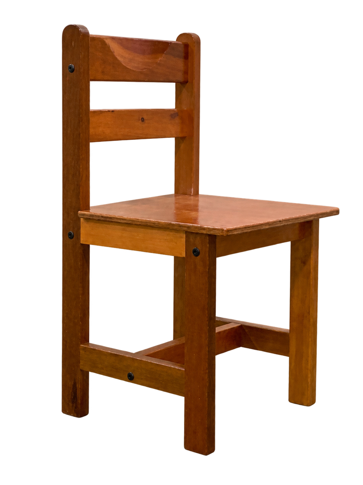 Wooden School Chair Kerusi Sekolah Kayu, produk berlatar lutsinar