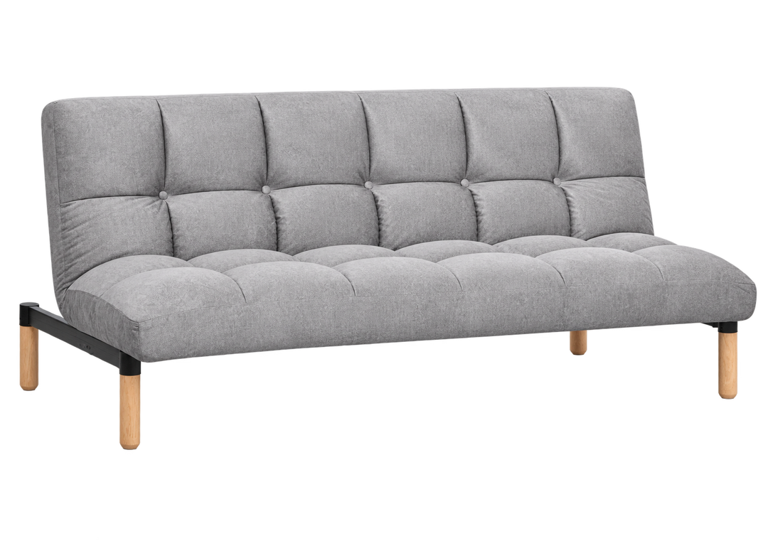 Fuji Convertible Sofa Bed in Light Grey