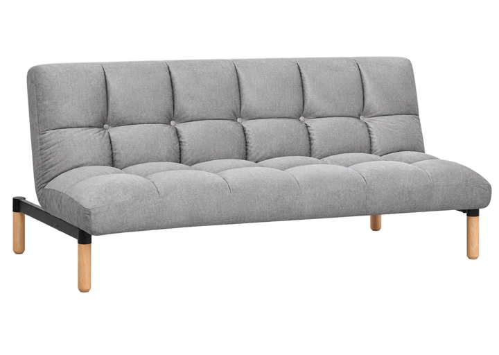 Fuji Convertible Sofa Bed in Light Grey