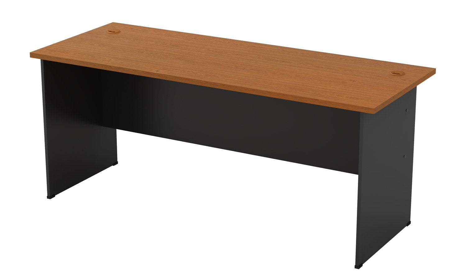 G-Series office table with mobile pedestal set, front view