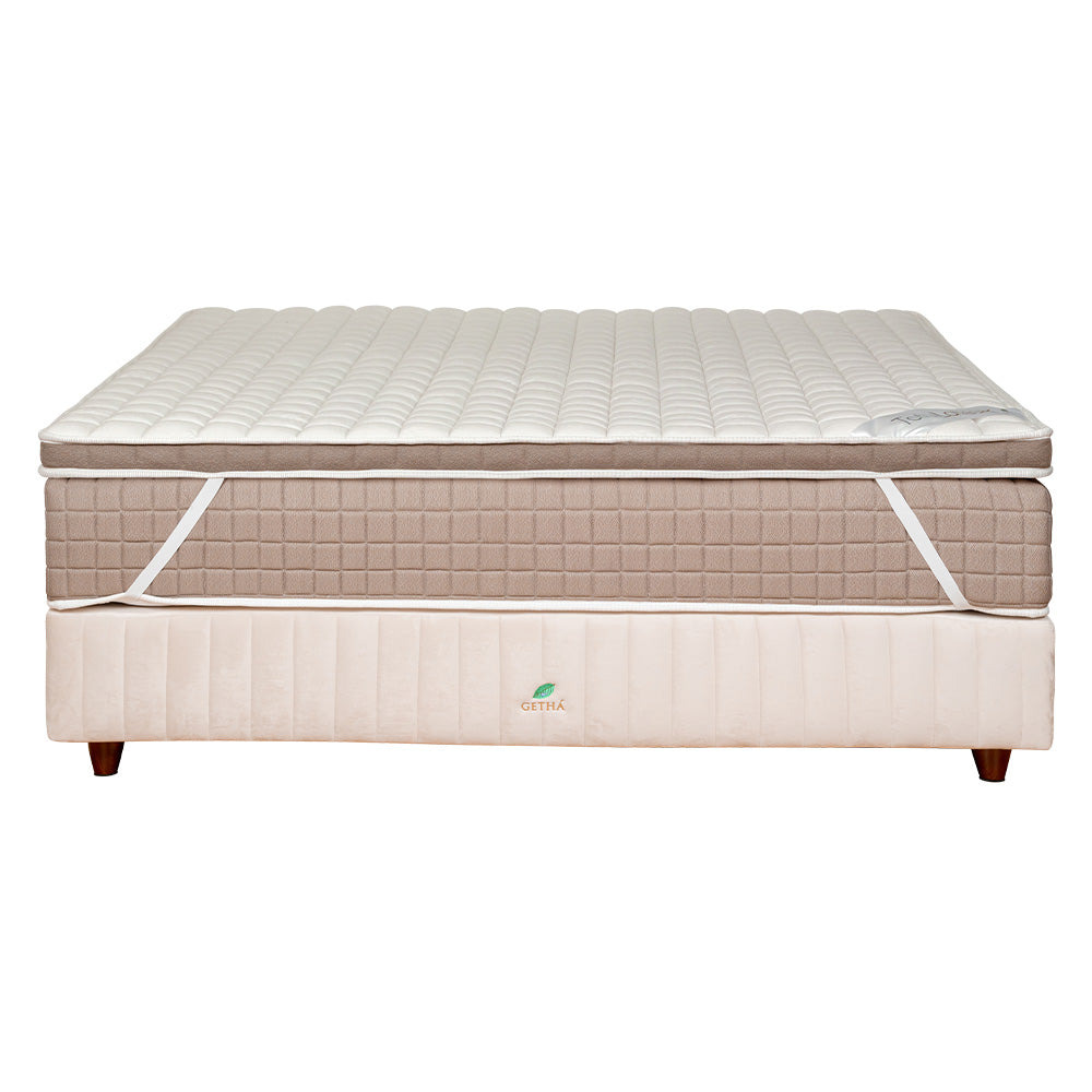 GETHA Tofu Premium Latex Topper - topper with Tofu Partner; bed frame excluded