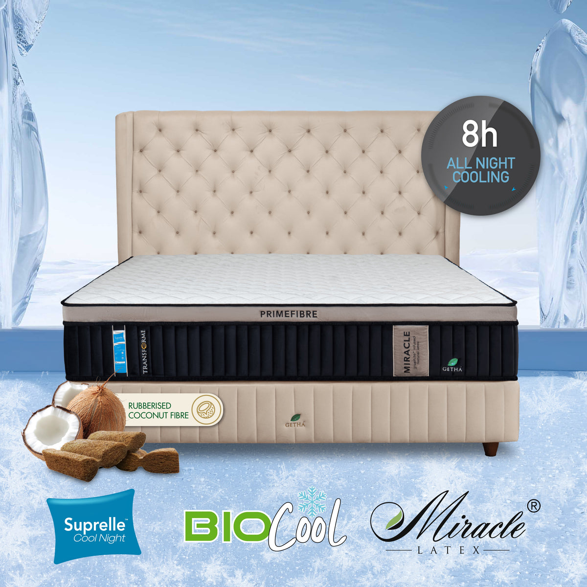 GETHA Transforme Miracle Primefibre Mattress - official original photo