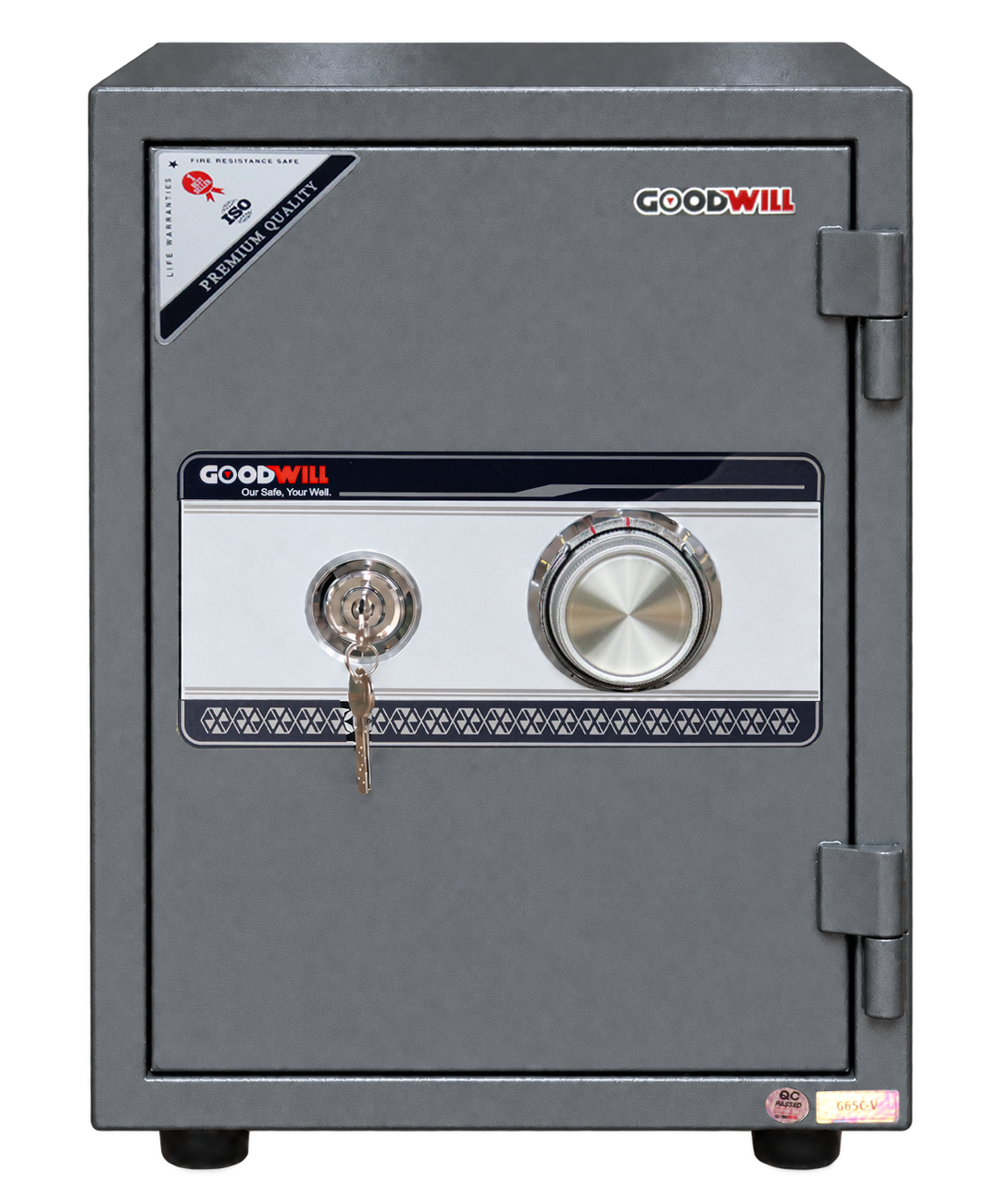 Original GoodWill G65C-V safe, Combination lock, complete product view