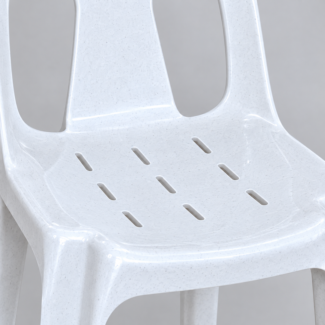 Inova speckled Marble White seat and nine slots
