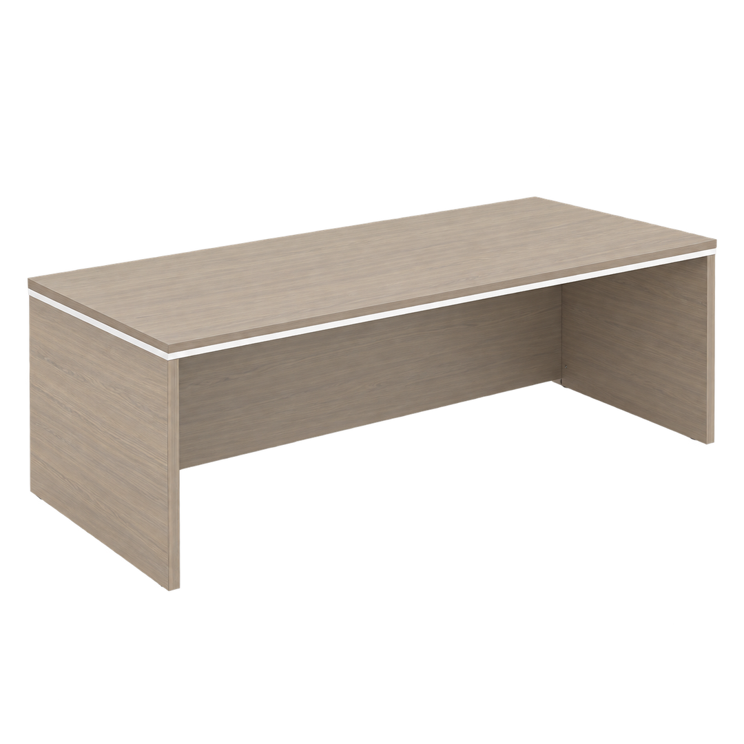 JUPITER desk, table only, Thuja Light finish, transparent background