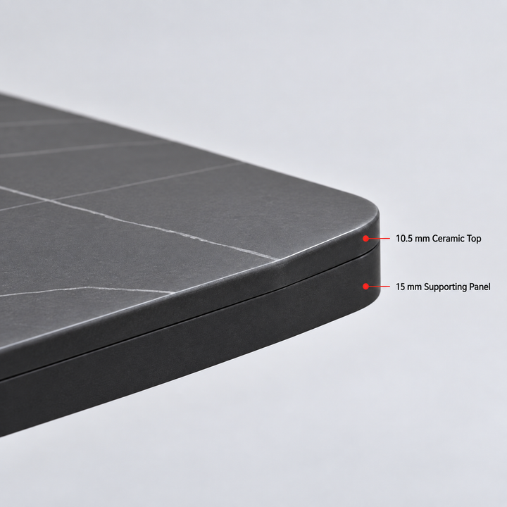 Four-Leg Ceramic Cafe Table — four leg ceramic feature (square)