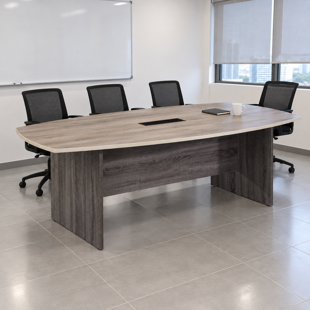 mp boat 2400 — exact table configuration in a Malaysian office; chairs are styling references