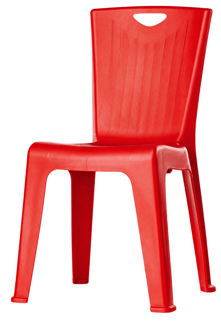 Heavy-duty plastic chair in Red