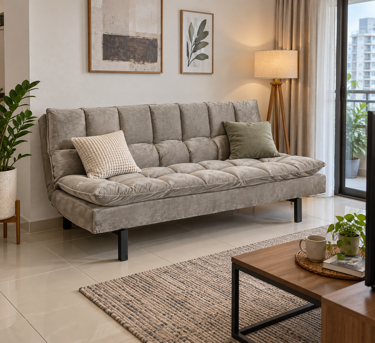 OY Convertible Sofa Bed in a Malaysian living room