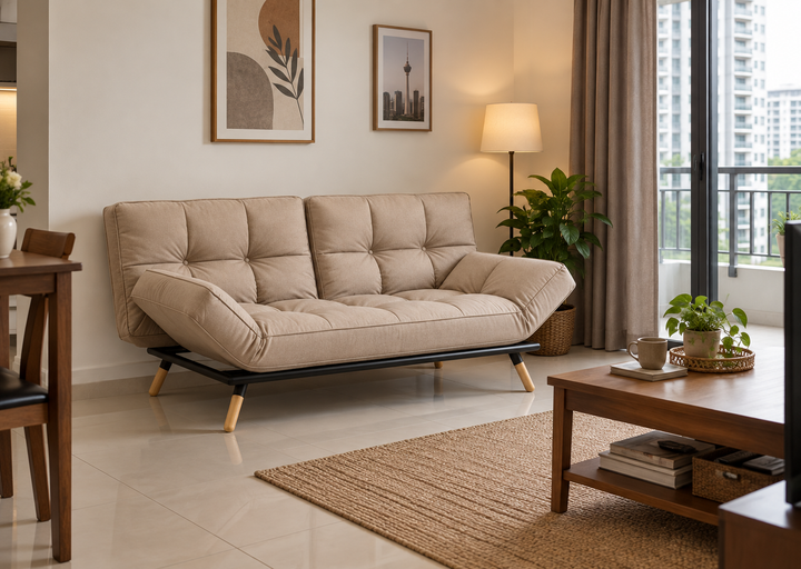 Panama Convertible Sofa Bed in a Malaysian living room