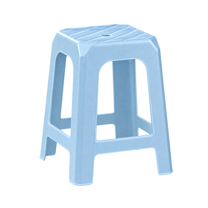 PS703 3V Plastic Stool in Blue Marble — transparent hero