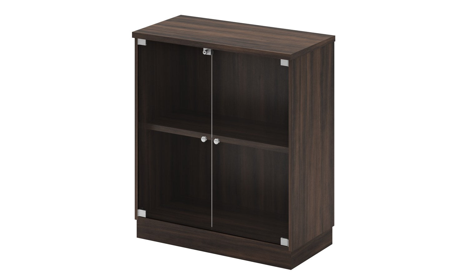 Q-Series glass-door low display cabinet, kabinet pintu kaca