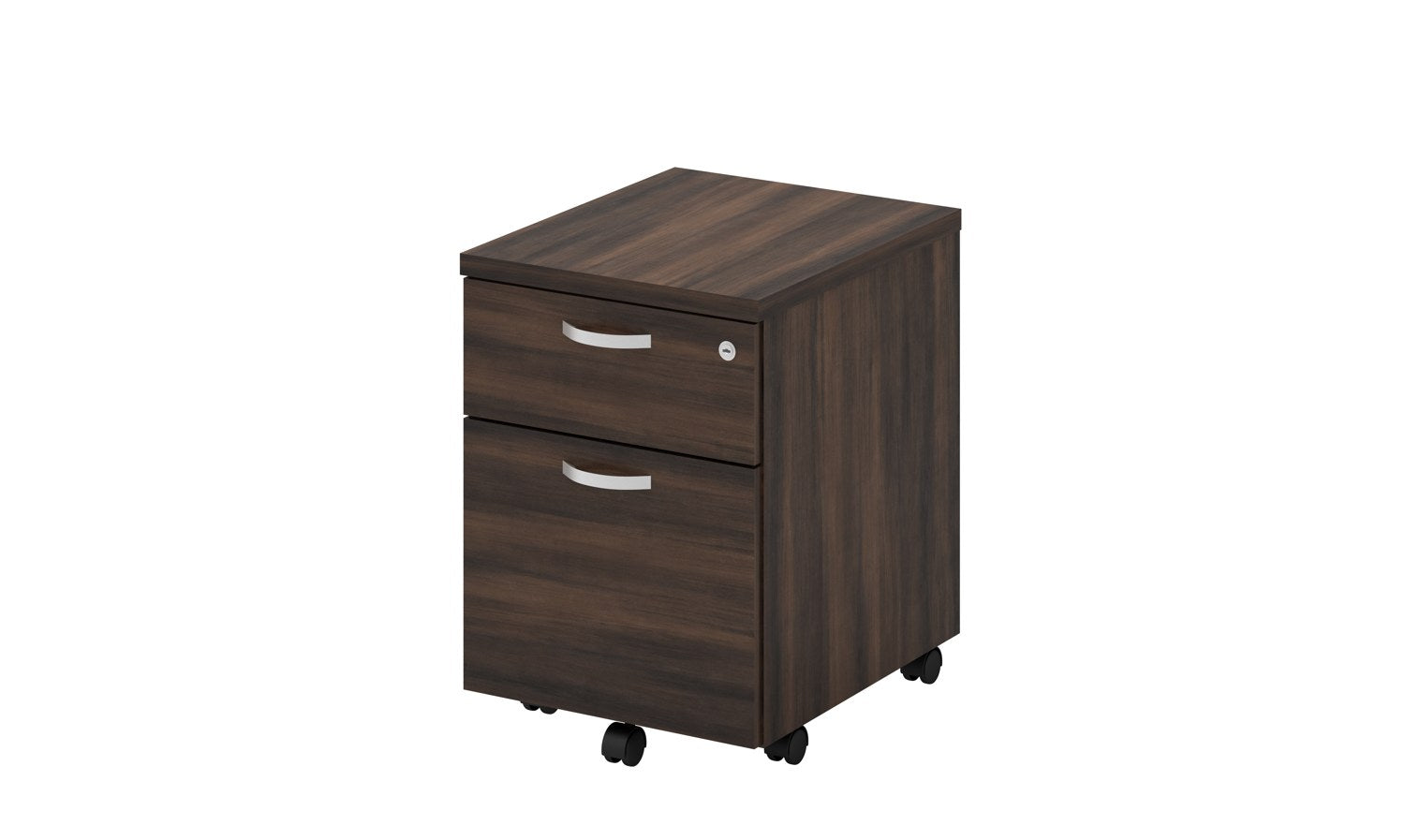 Q-Series mobile 2-drawer office pedestal, kabinet laci beroda